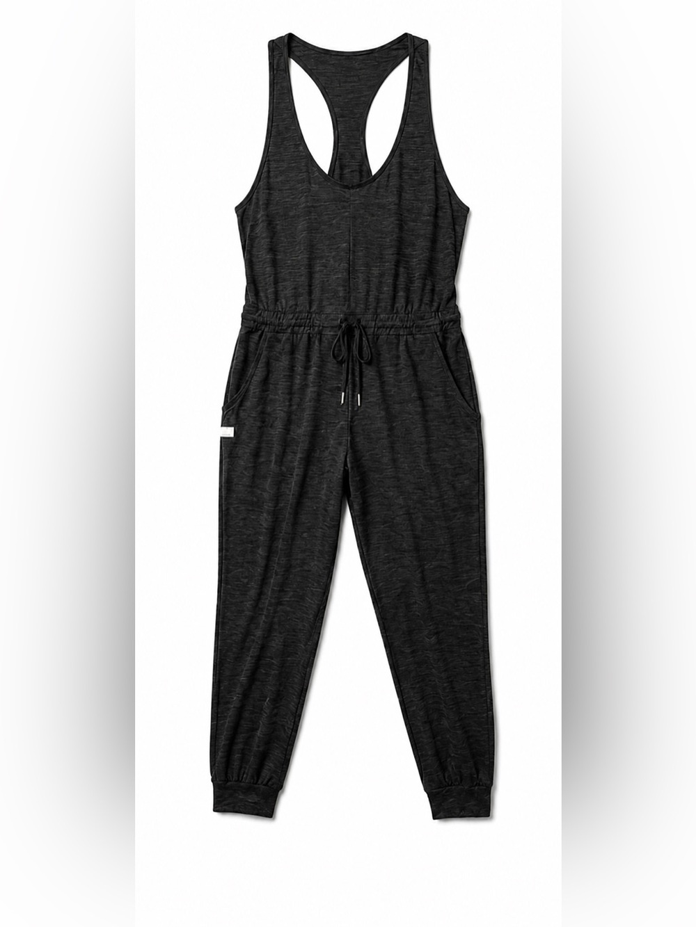 Vuori Halo Racerback super soft jumpsuit Heather gray XL drawstring.
